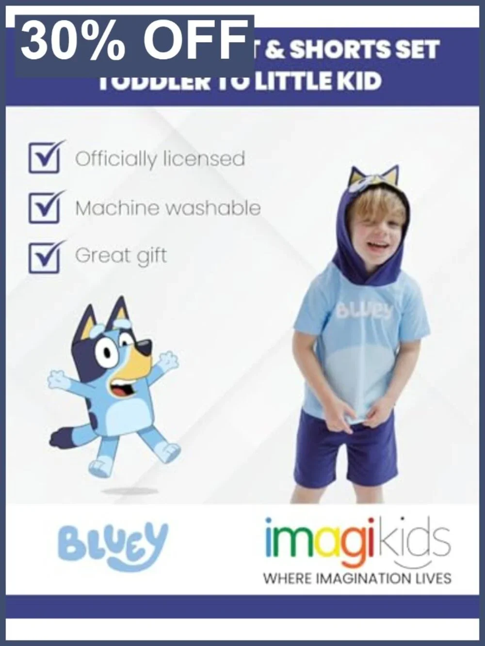 Hooded Cosplay Tee & French Terry Shorts Set Toddler